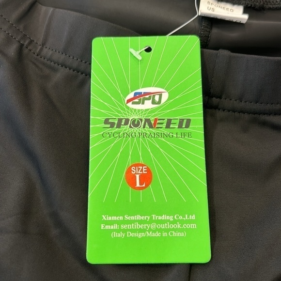 Spooned Men Cycling Bicycle Road Biker Shorts Trianthlon Cyclewear Large NWT - Picture 8 of 16